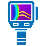 Thermal imaging camera icon representing infrared technology inspection services