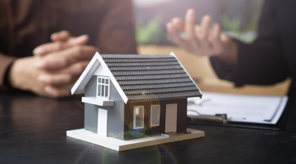Home Buyers Meeting with Real Estate Agent - Property Inspection and Negotiation Process