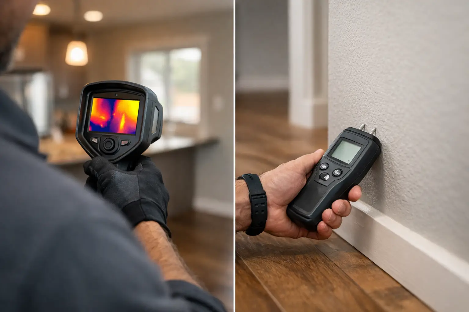 Thermal Imaging vs Moisture Meter for Homebuyers